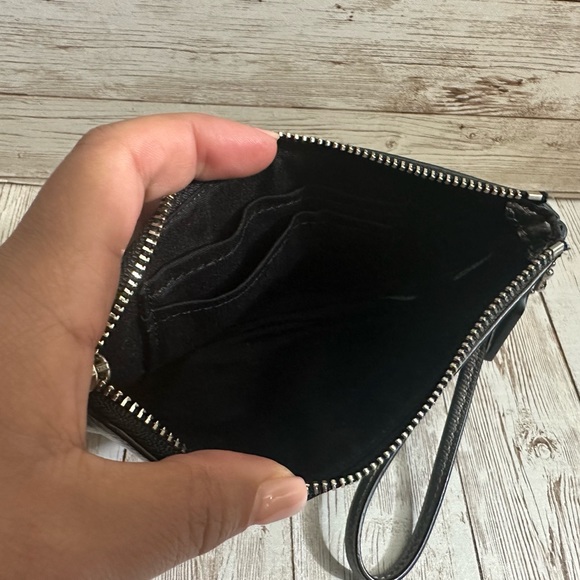 Coach Metallic silver corner zip wristlet - Picture 2 of 2
